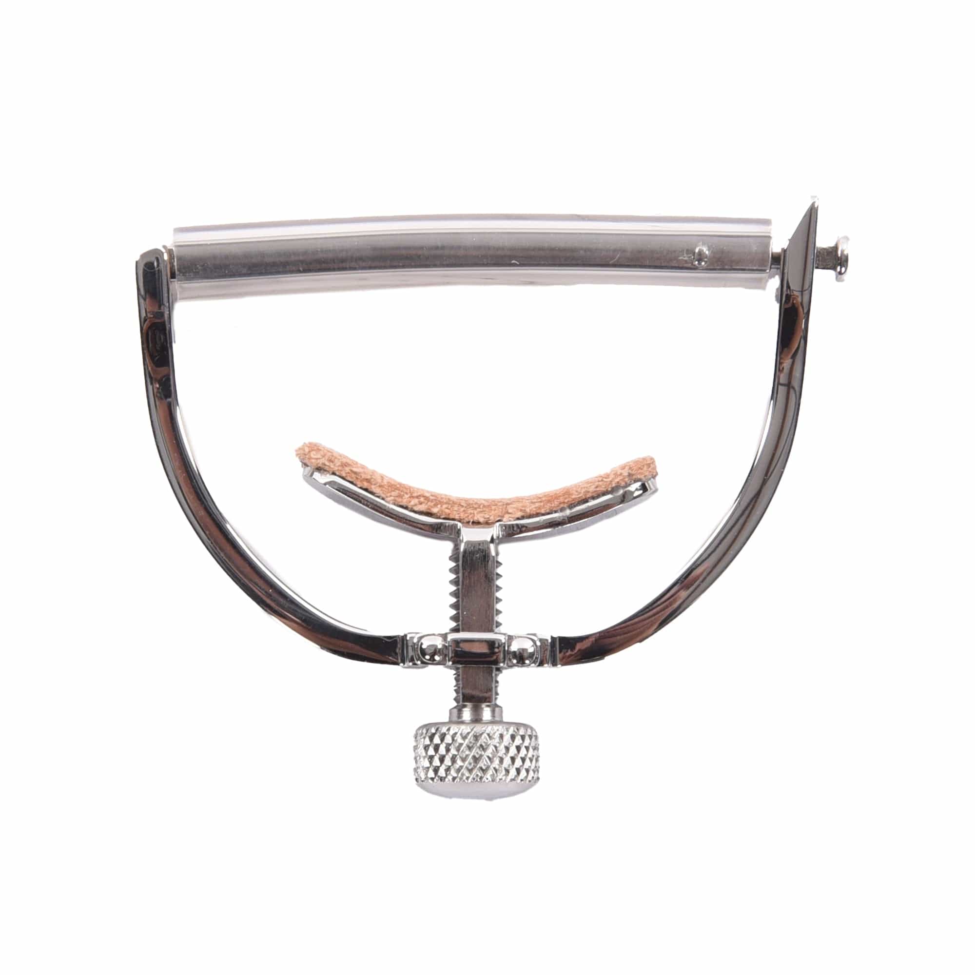 Polished stainless Elliott Elite precision yoke guitar capo